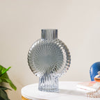 Vortex Glass Vase Grey Nestasia