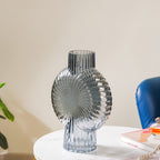 Vortex Glass Vase Grey Nestasia