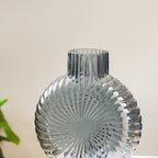 Vortex Glass Vase Grey Nestasia