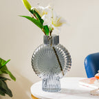 Vortex Glass Vase Grey Nestasia