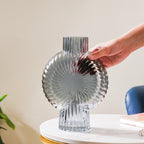 Vortex Glass Vase Grey Nestasia