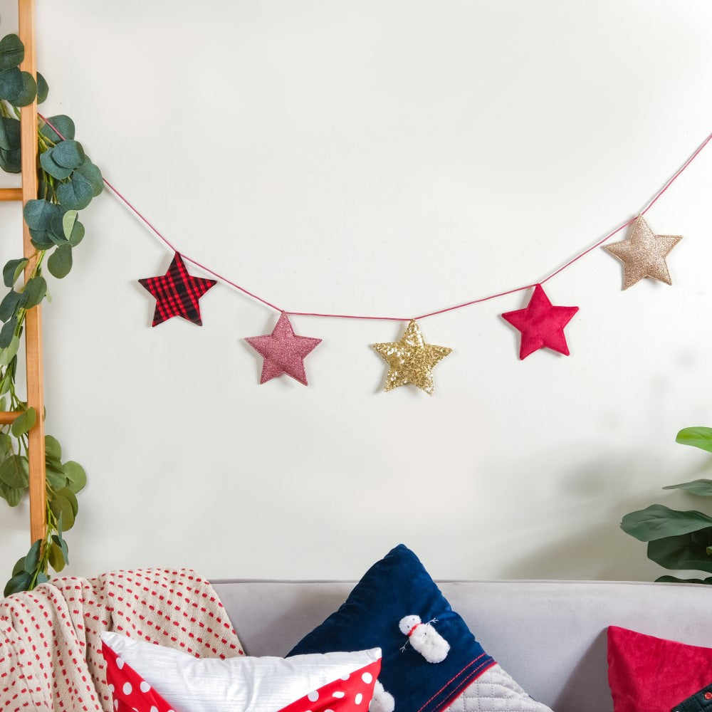 Star Bunting For Christmas 98 Inch Nestasia