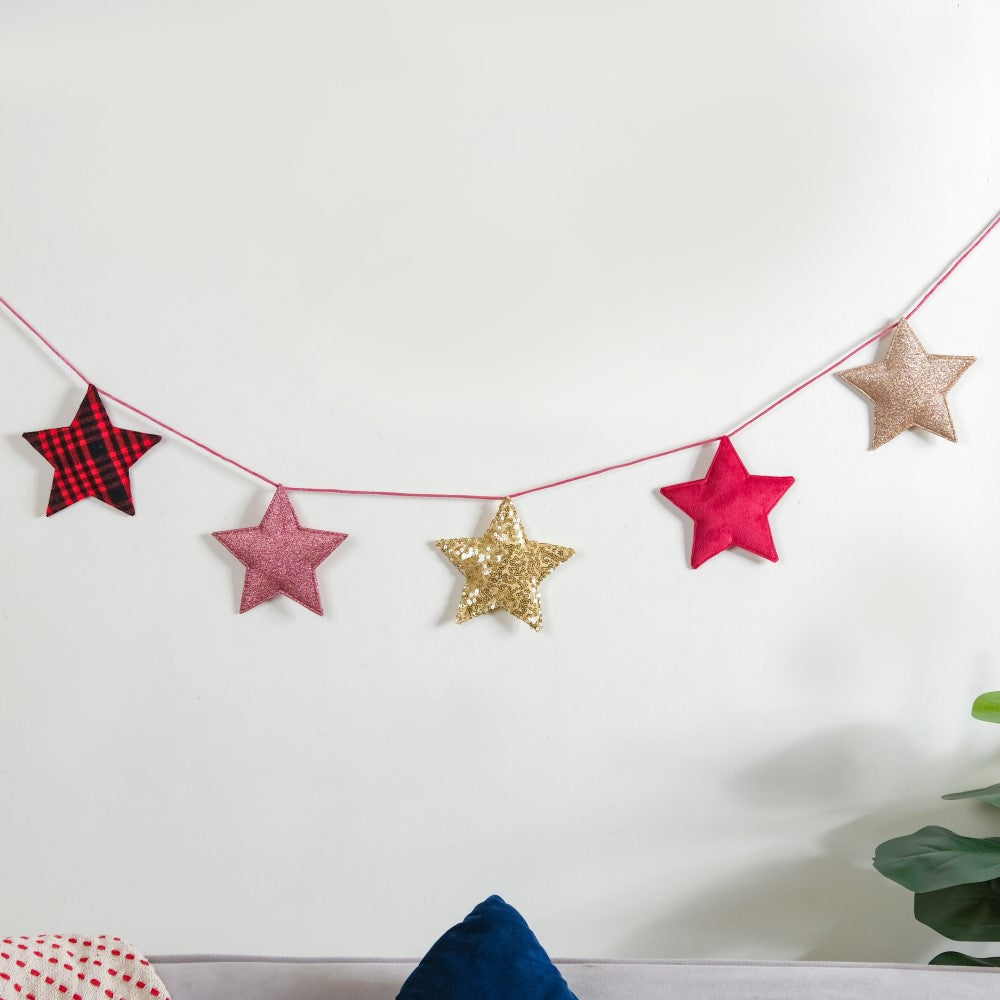 Star Bunting For Christmas 98 Inch Nestasia