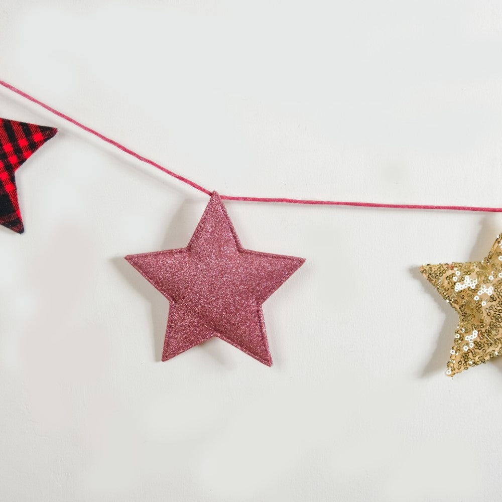 Star Bunting For Christmas 98 Inch Nestasia