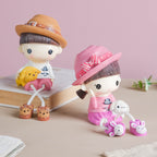 Cowgirl Resin Showpiece With Hanging Legs Nestasia