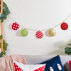 Christmas Baubles Bunting 98 Inch Nestasia