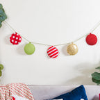 Christmas Baubles Bunting 98 Inch Nestasia