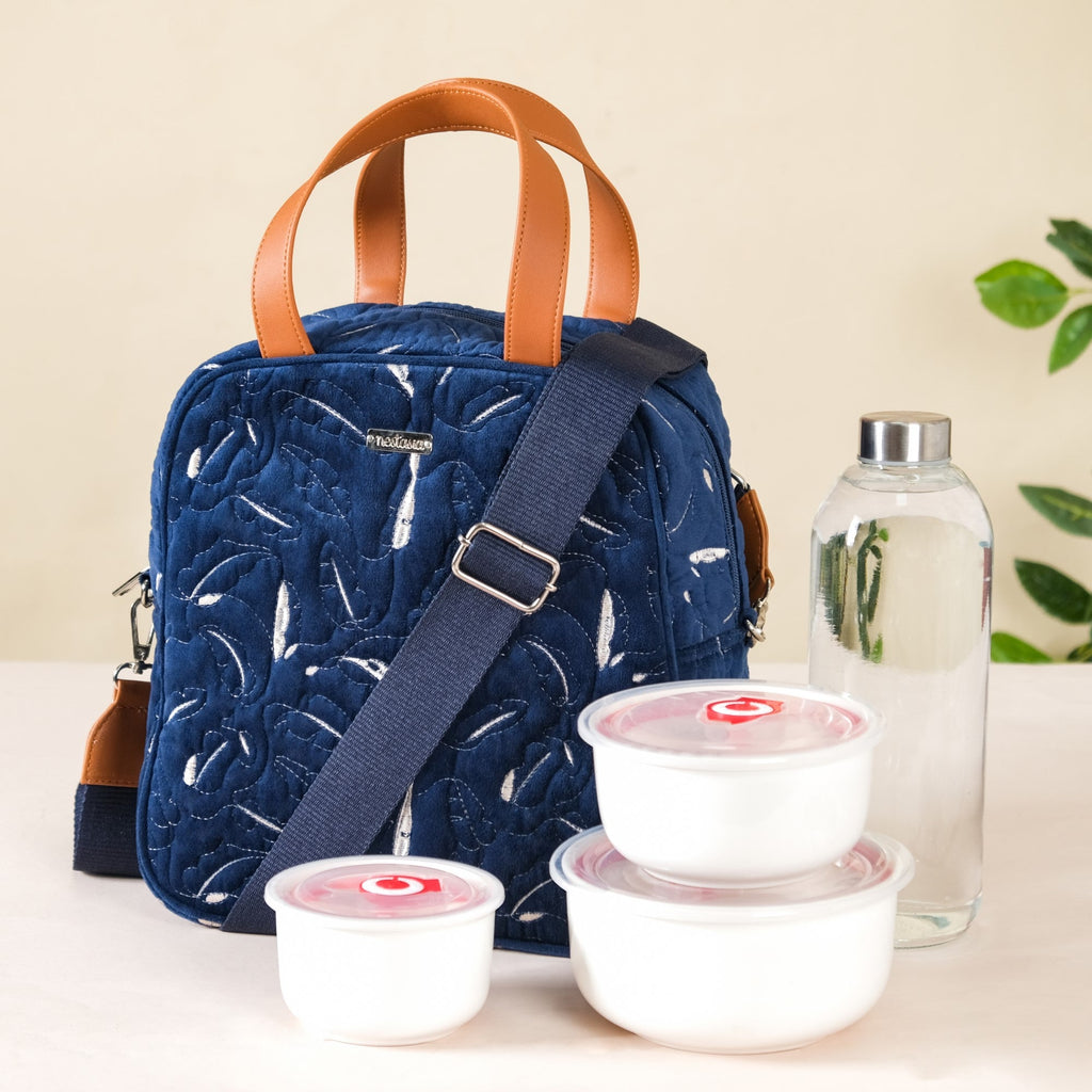 Multipurpose Tiffin Bag Navy Blue Nestasia