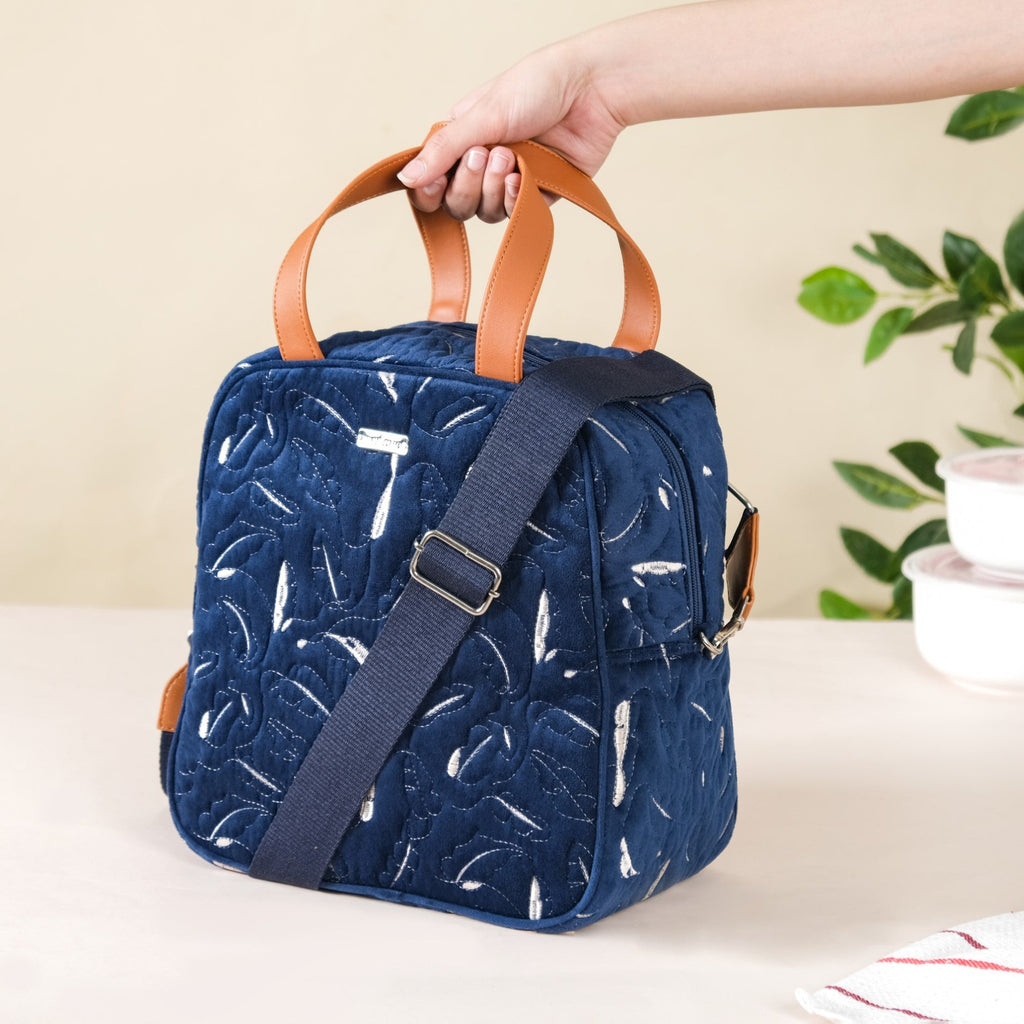 Multipurpose Tiffin Bag Navy Blue Nestasia