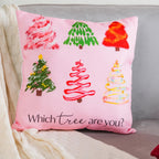 Festive Tree Cushion Cover 16 X 16 Inch Nestasia