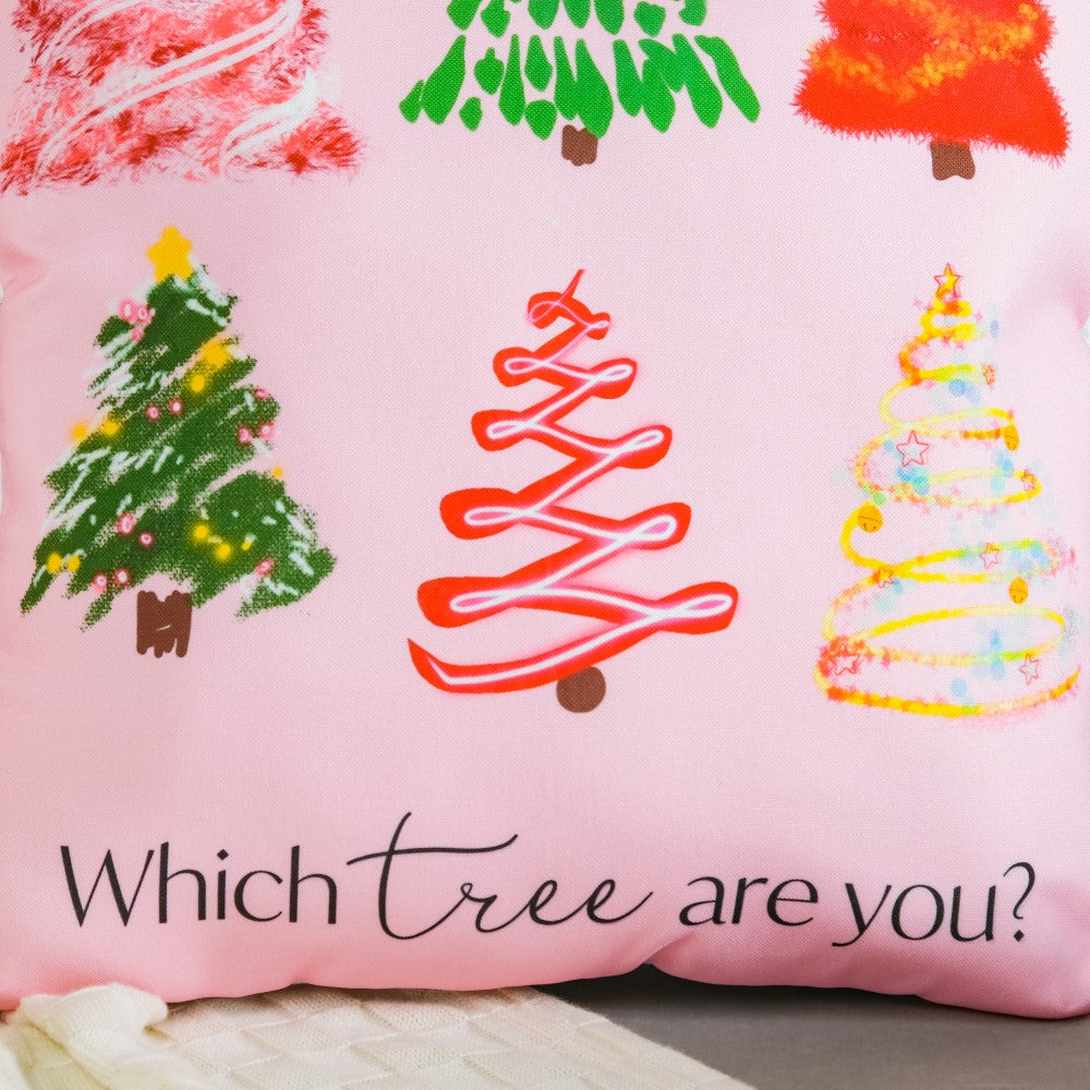 Festive Tree Cushion Cover 16 X 16 Inch Nestasia