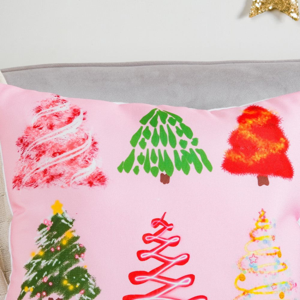 Festive Tree Cushion Cover 16 X 16 Inch Nestasia
