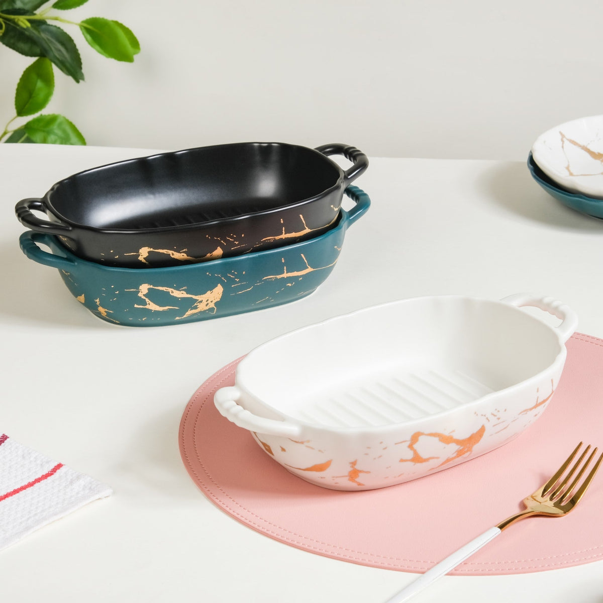 Grill Dish With Handles Nestasia