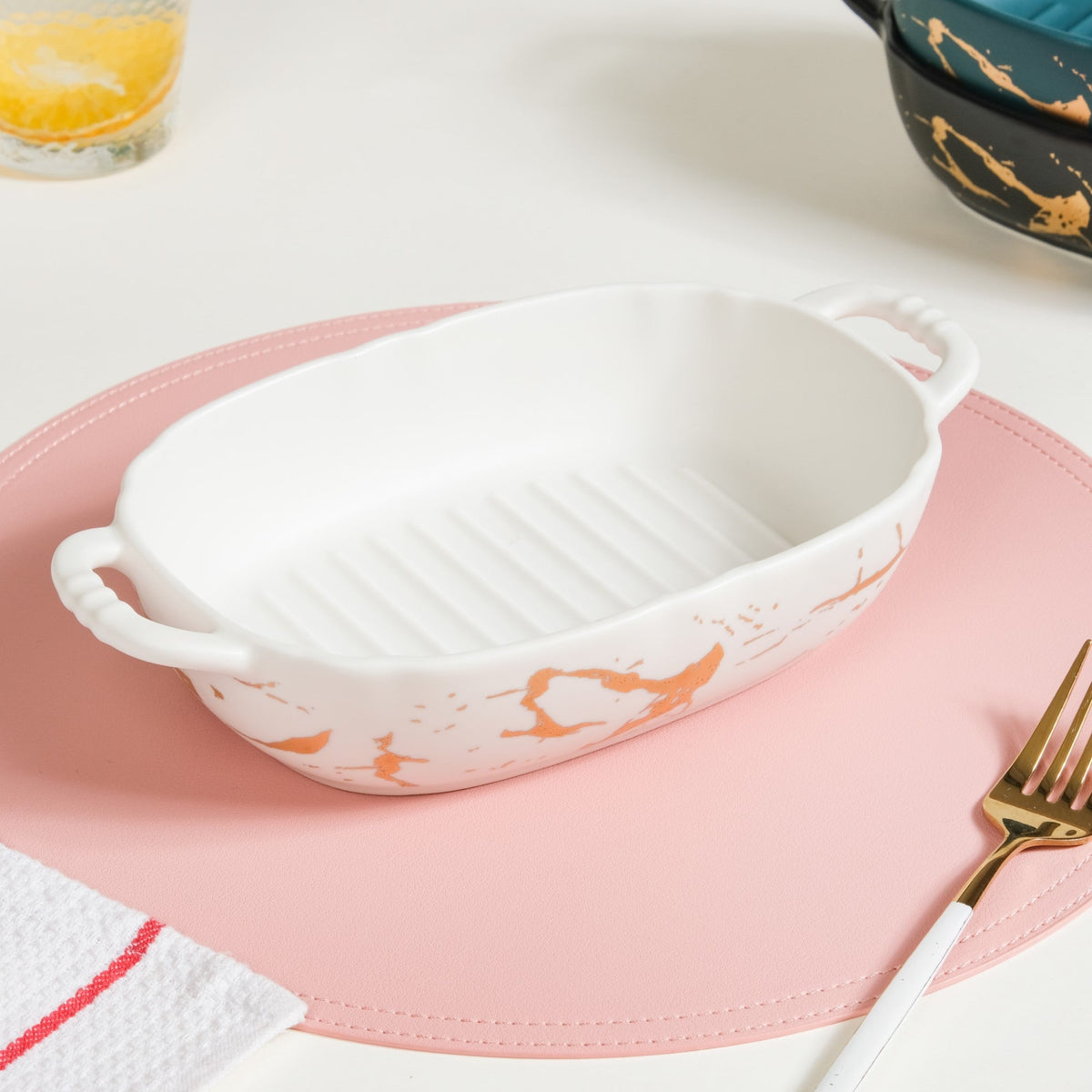 Grill Dish With Handles Nestasia