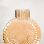 Armadillo Glass Vase Amber Large Nestasia