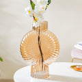 Armadillo Glass Vase Amber Large Nestasia