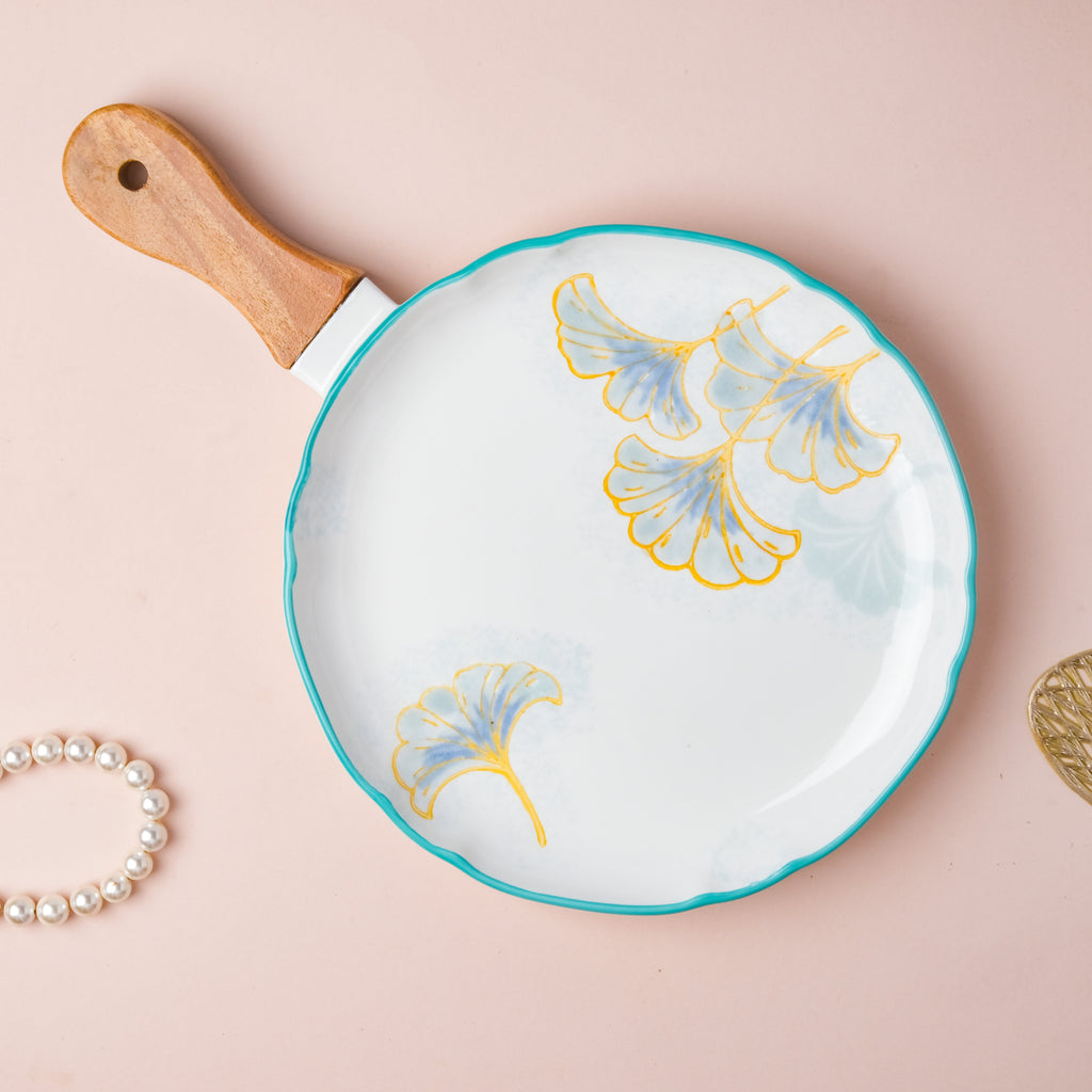 Floral Circular Bbq Plate Small Nestasia