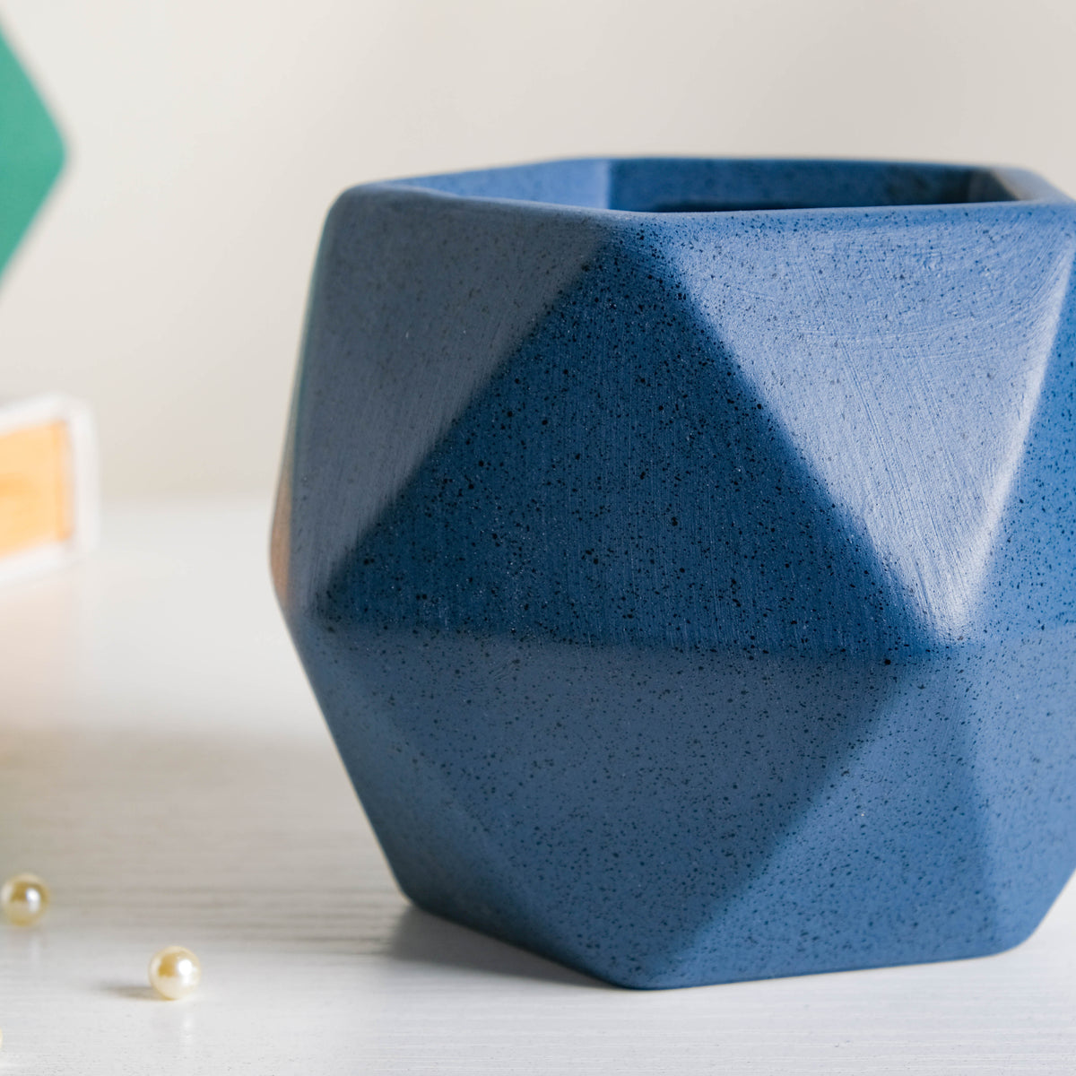 Blue Abstract Plant Pot Nestasia