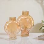 Armadillo Glass Vase Amber Small Nestasia