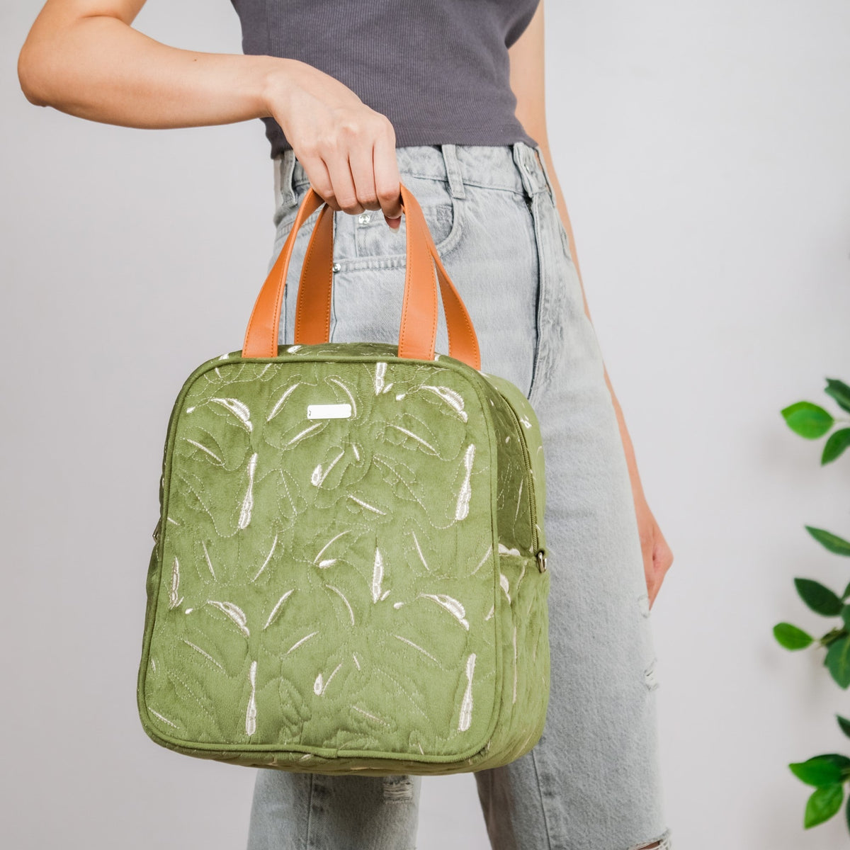 Insulated Lunch Bag For Office Green Nestasia