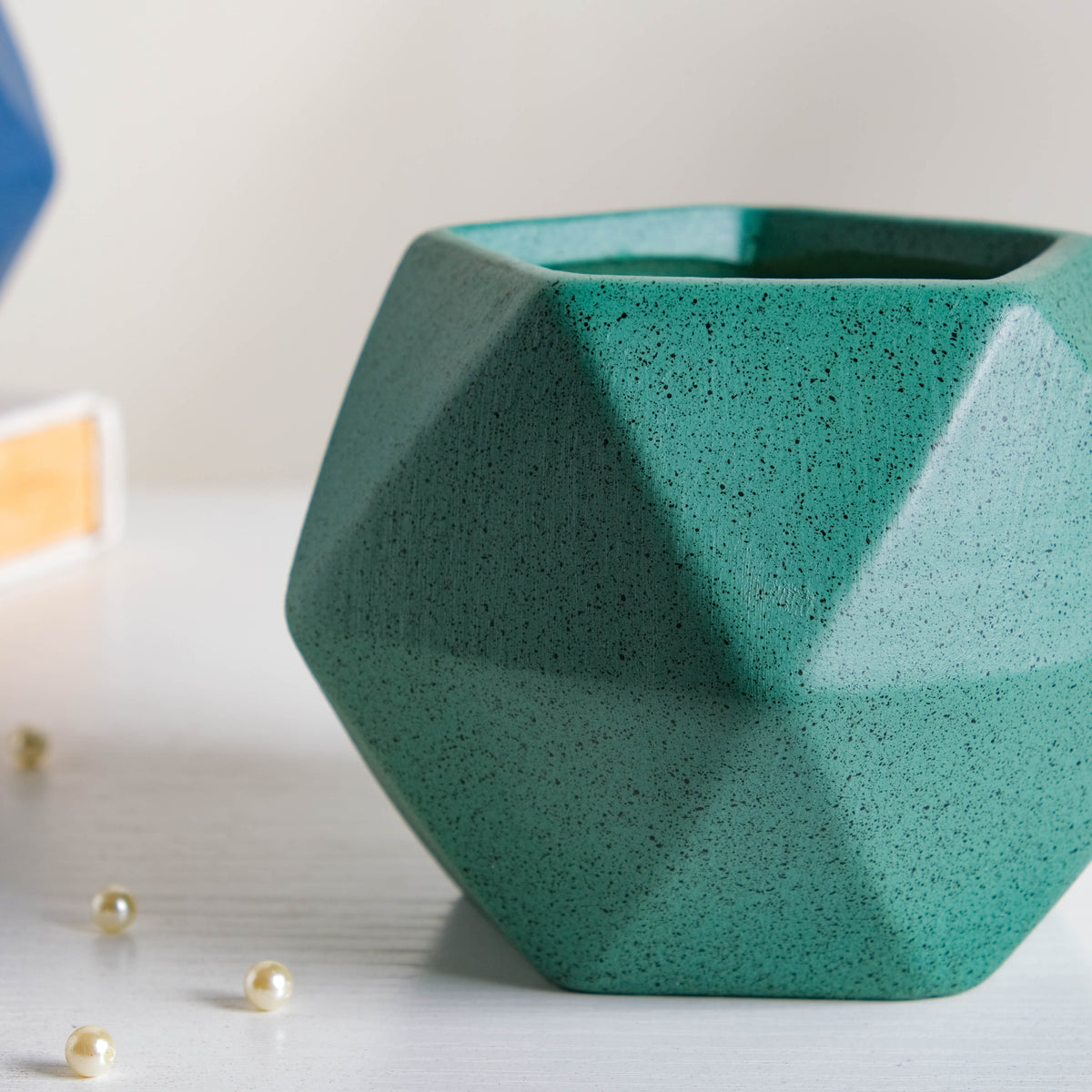 Abstract Ceramic Planter Pot Set Of 5 Nestasia