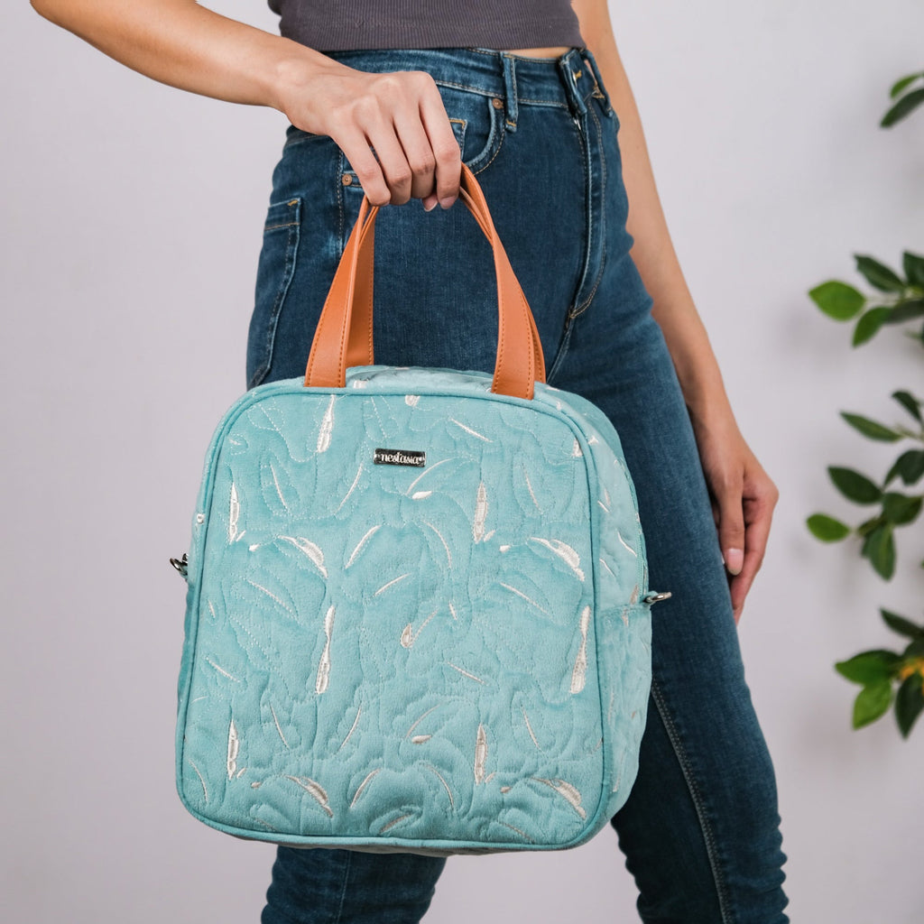 Insulated Tiffin Bag Light Blue Nestasia