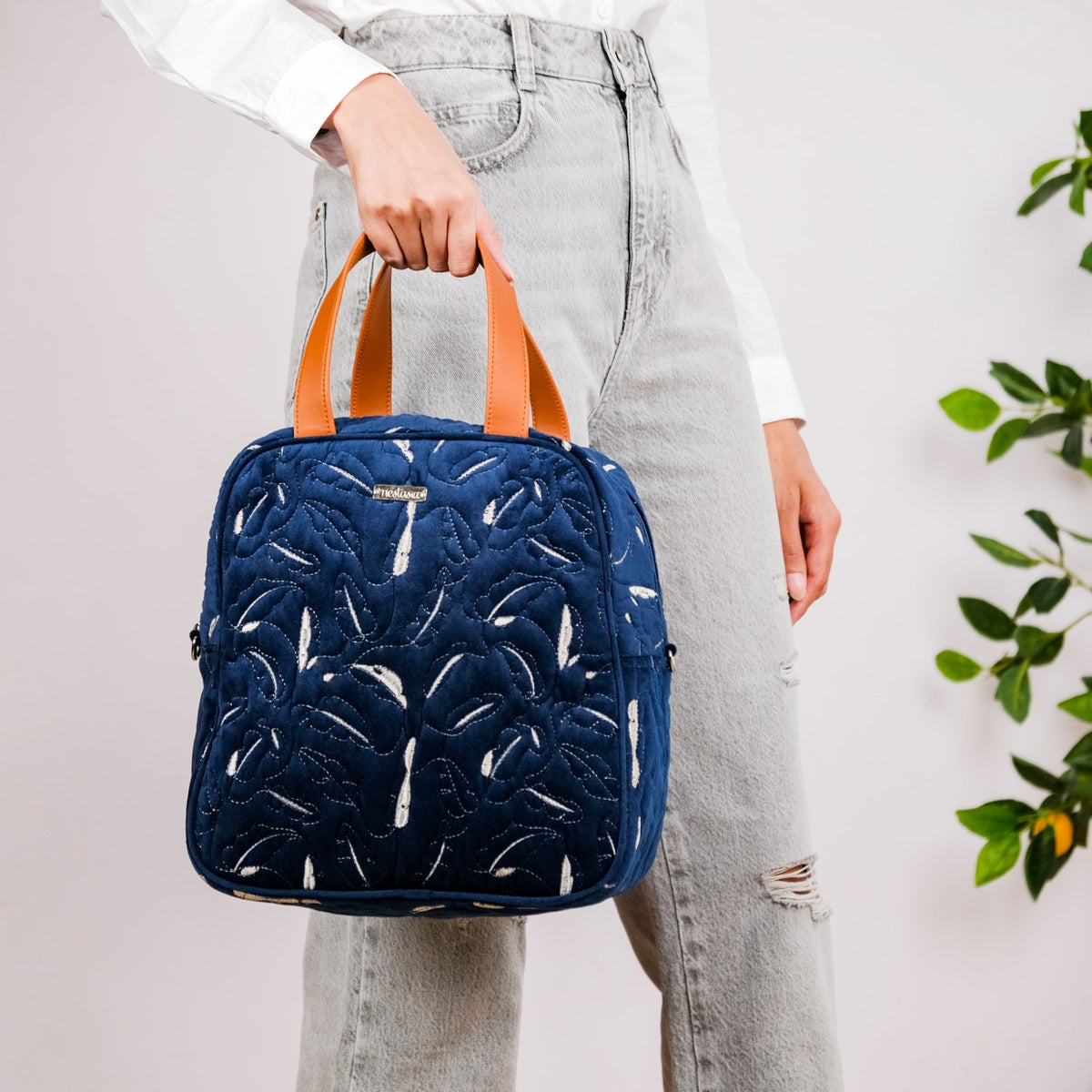 Multipurpose Tiffin Bag Navy Blue Nestasia