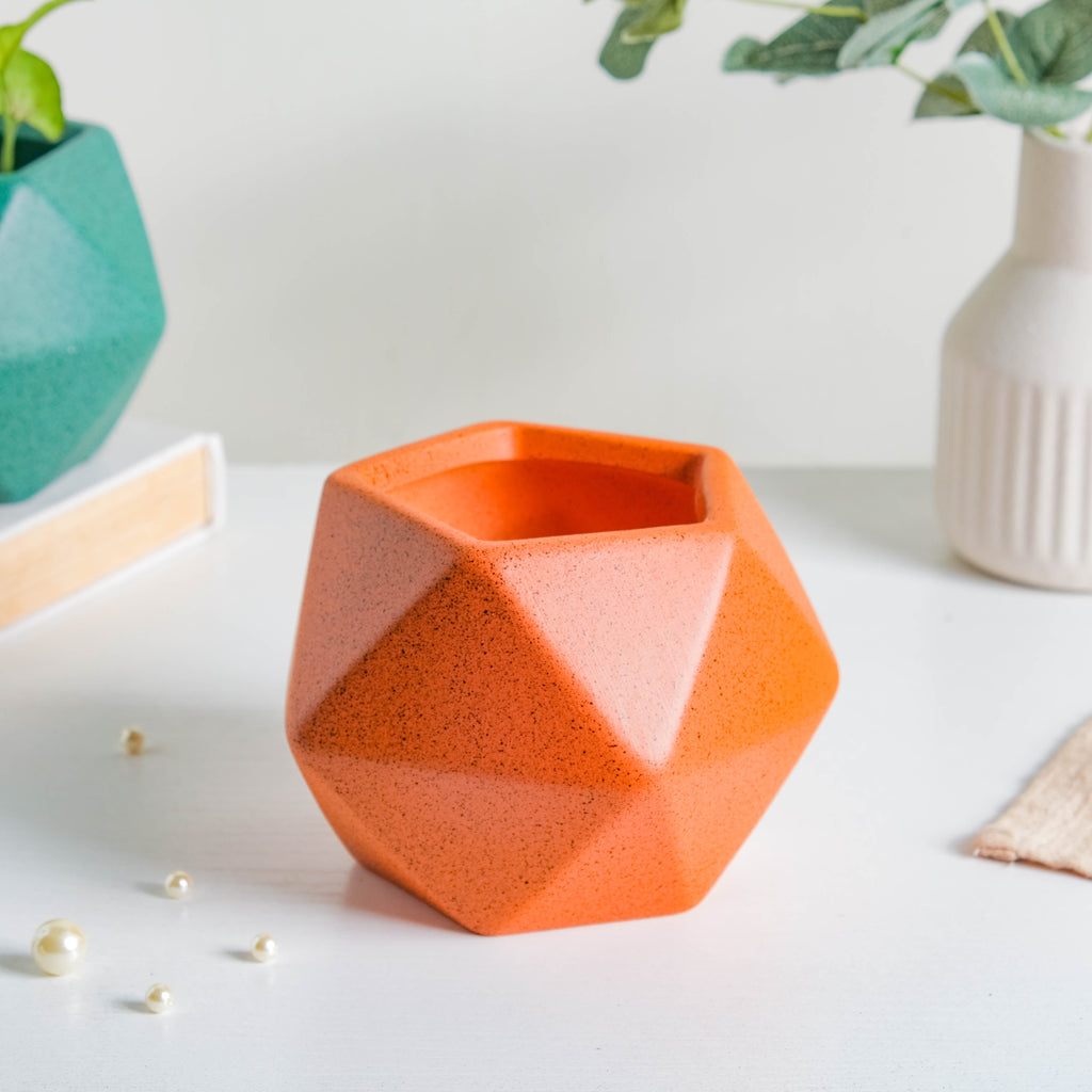 Abstract Ceramic Planter Pot Set Of 5 Nestasia