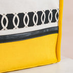 Canvas Cotton Tote Bag Yellow Set Of 2 Nestasia