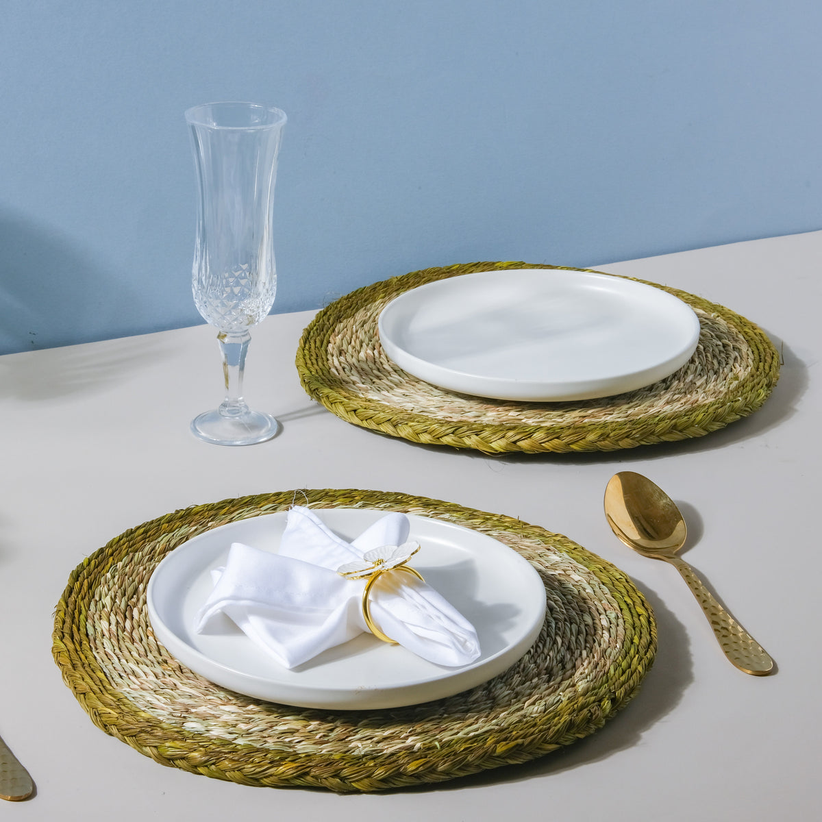 Round Sabai Trivet Green Nestasia