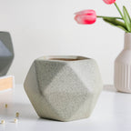 Light Grey Abstract Plant Pot Nestasia