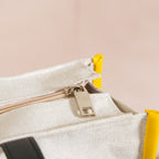 Canvas Cotton Tote Bag Yellow Set Of 2 Nestasia