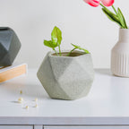 Light Grey Abstract Plant Pot Nestasia