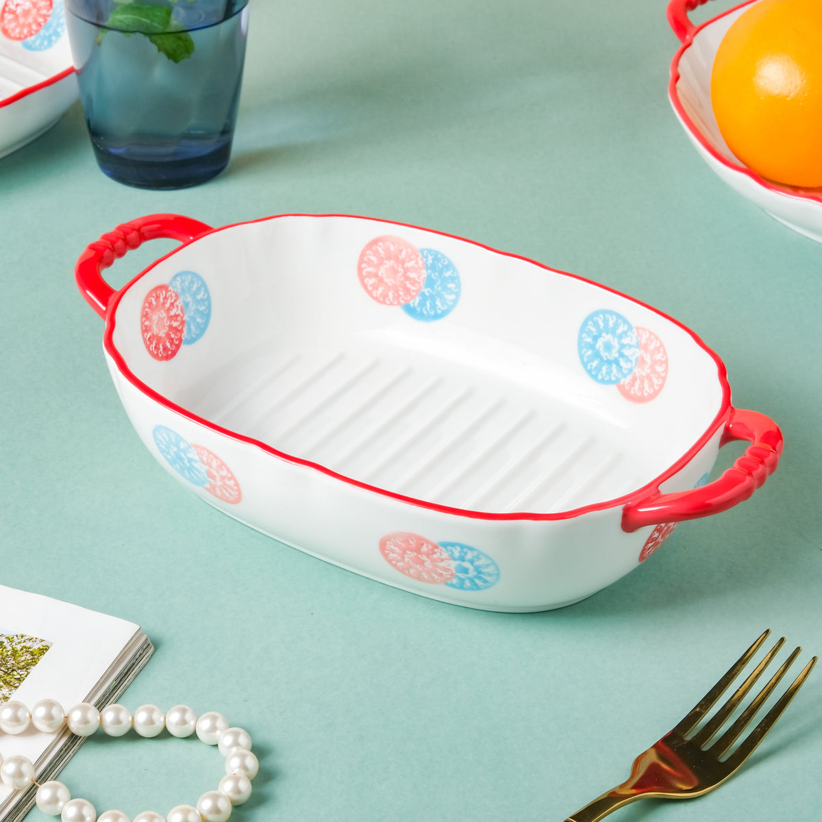 Colorful Bbq Grill Plate Nestasia