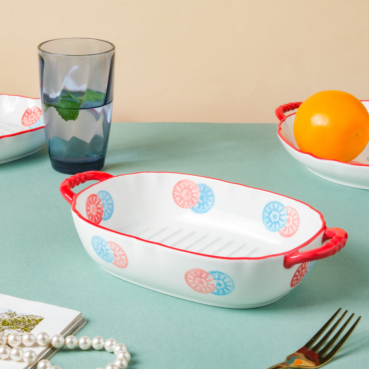 Colorful Bbq Grill Plate Nestasia