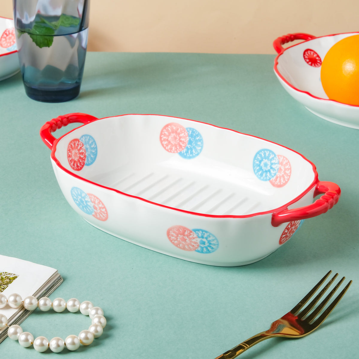 Colorful Bbq Grill Plate Nestasia