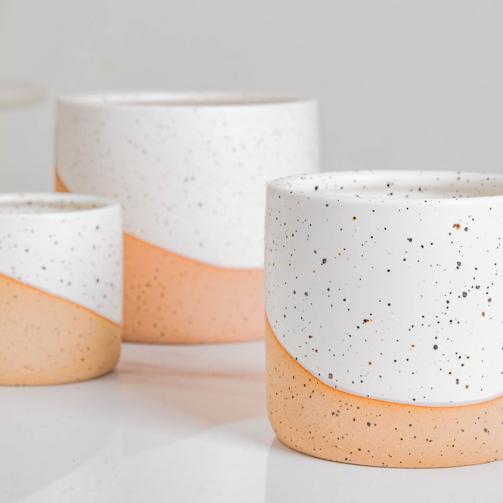 Bicolour Plant Pot Set of 3 Nestasia
