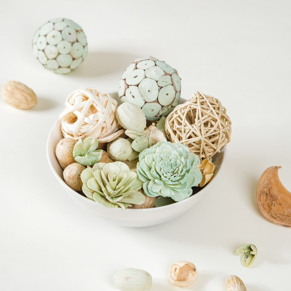 Organic Dried Flower Potpourri Green Nestasia