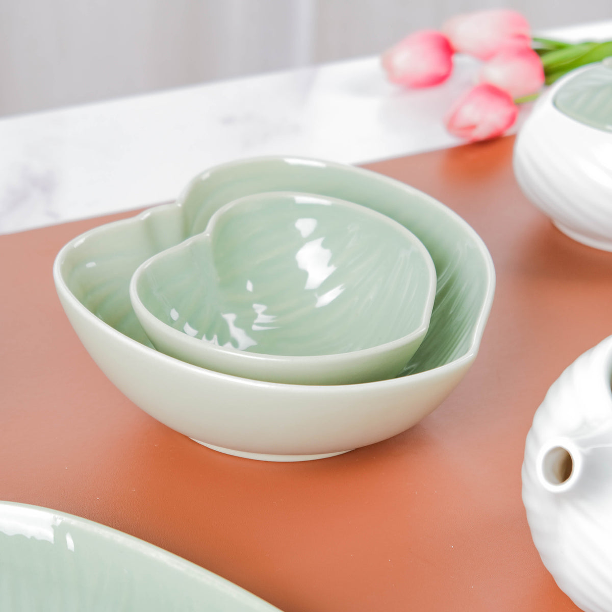 Taro Leaf Snack Bowl Small 300 ml Nestasia