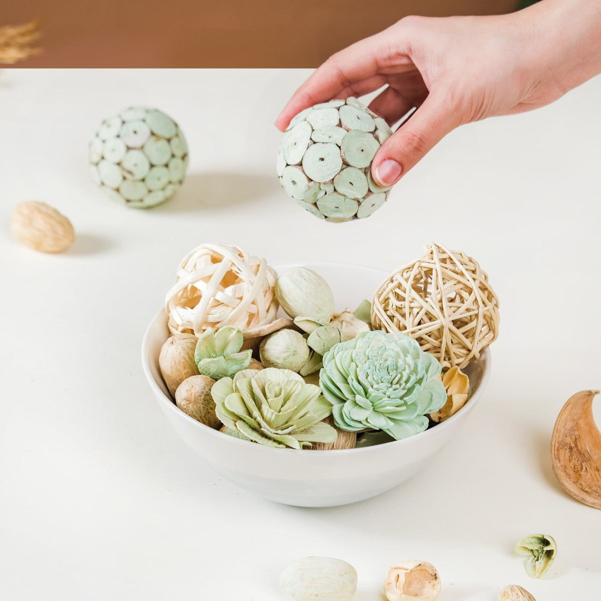 Organic Dried Flower Potpourri Green Nestasia