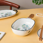 Leaf Ceramic Pasta Bowl Nestasia