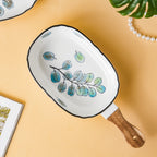 Leaf Ceramic Pasta Bowl Nestasia
