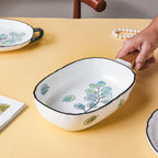 Leaf Ceramic Pasta Bowl Nestasia
