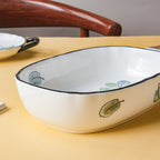 Leaf Ceramic Pasta Bowl Nestasia