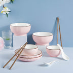 Rosy 10 Piece Soup Snack Set for 2 Nestasia