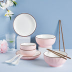 Rosy 10 Piece Soup Snack Set for 2 Nestasia