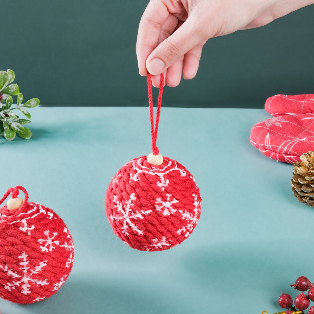Snowflake Christmas Bauble Set Of 2 Nestasia
