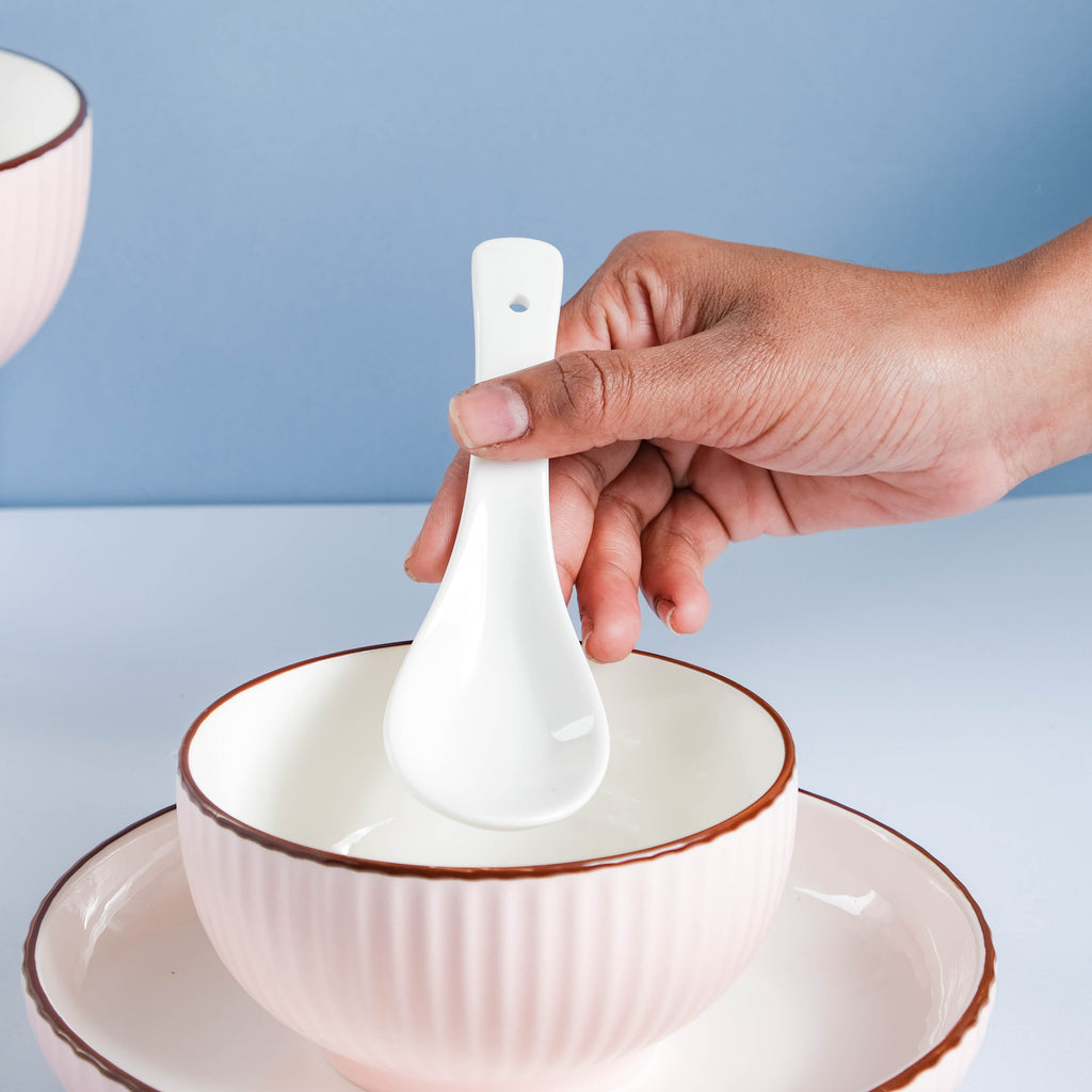 Rosy 10 Piece Soup Snack Set for 2 Nestasia