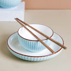 Azure 18 Piece Soup Salad Set For 4 Nestasia