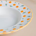 Enchanted Summer Pasta Plate Orange